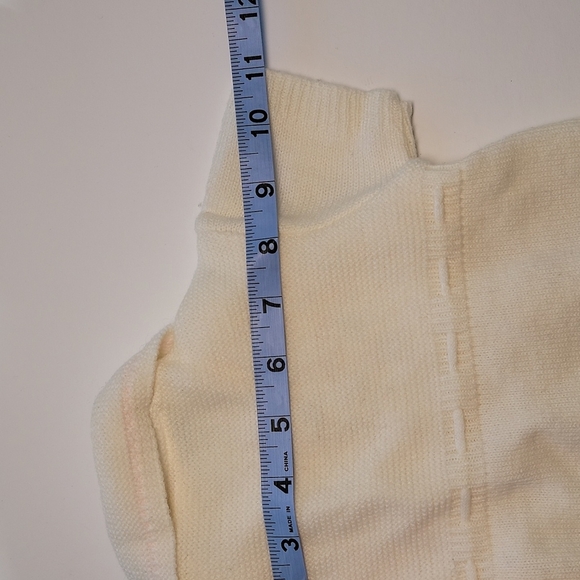 Vintage Miniatures Kids Sweater Dress Cardigan Knit Smocked Floral Flowers Girls - Picture 12 of 12